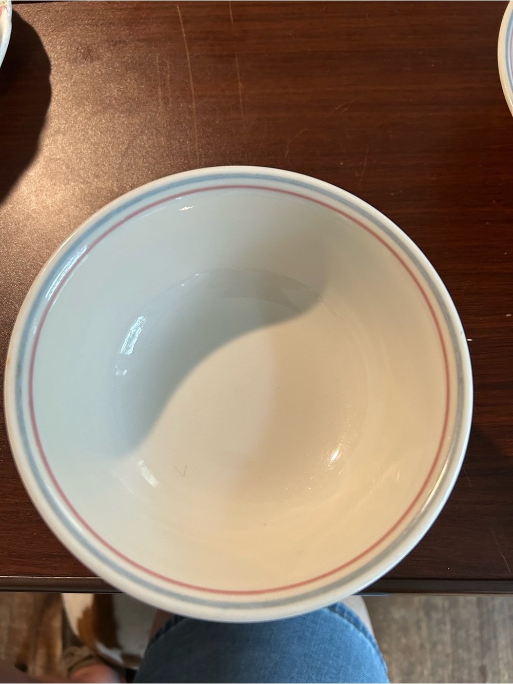 Vintage Corelle English breakfast sandstone set of six cereal bowls, 6 1/4 x 2”